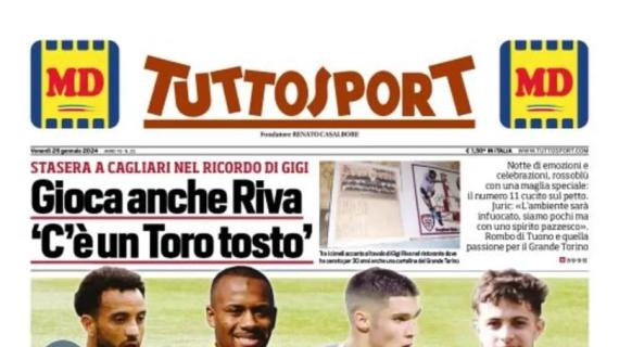 Tuttosport in prima pagina sul mercato bianconero: "Juve per tutte le età"