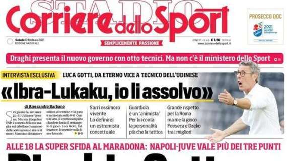 L'apertura del Corriere dello Sport su Napoli-Juve: "Rischio Gattuso"