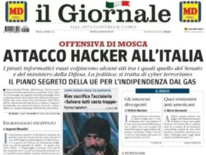 Il Giornale: "Trionfa l'Inter 4-2, la Juventus crolla ai supplementari"