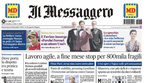 Il Messaggero esalta la squadra di Sarri: "Luis Alberto e Kamada, impresa Lazio"