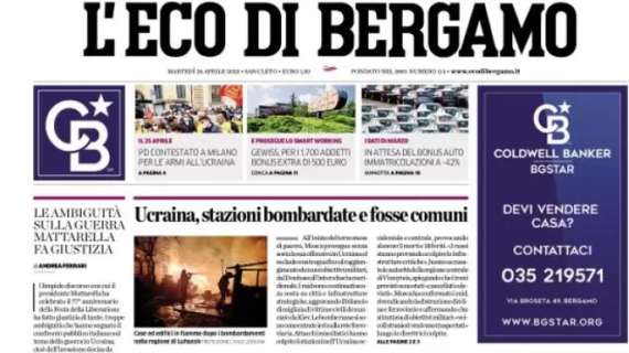 L'Eco di Bergamo e le dichiarazioni di Colantuono: "Col Toro una bella gara. Atalanta favorita"