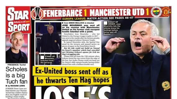 Le aperture inglesi - Il Fenerbahce di Mourinho blocca lo United: "Jose's special one-one"