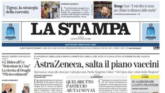 La Stampa: "Notte magica, l'Italia travolge la Turchia"