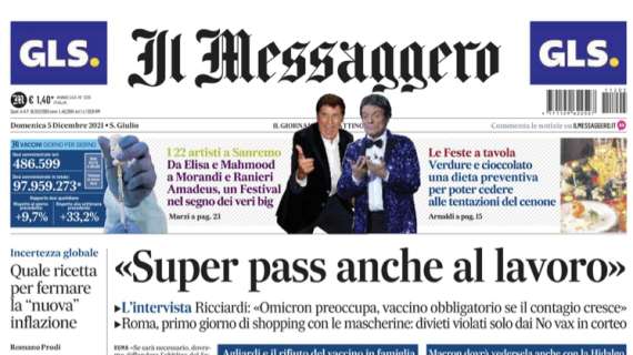 Ko per la Roma in casa contro l'Inter, Il Messaggero: "Il giorno più lungo di Mou"