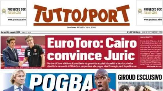 Tuttosport in apertura sul ritorno del francese: "Pogba, la Juve gioca d'anticipo"