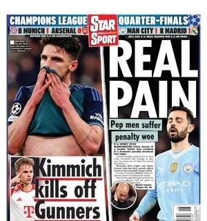 Le aperture inglesi - Manchester City e Arsenal fuori dalla Champions League: "Real pain"