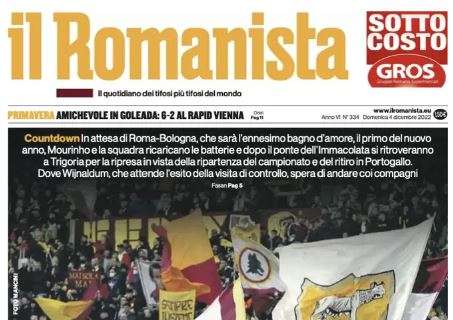 Il Romanista scalpita in attesa di Roma-Bologna: "Un mese e via"