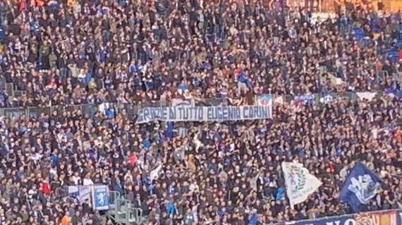 FOTO - Brescia, striscione dei tifosi per Corini: "Grazie di tutto mister"