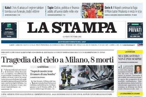 La Stampa: "Il Napoli continua la fuga. Il Milan batte l'Atalanta e resta in scia"