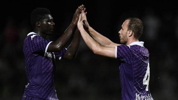 Duncan insacca il 2-0 della Fiorentina sul Lecce: è il gol numero 4000 dei viola in Serie A