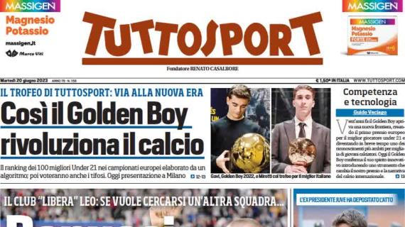 L'apertura di Tuttosport: "Bonucci e Juve, prove d'addio. Il club libera il difensore"