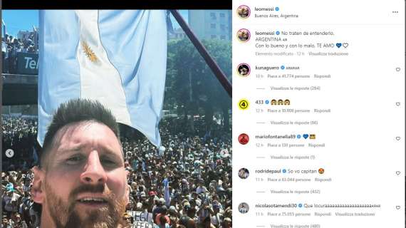 In 5 milioni a Buenos Aires per festeggiare. Messi: "Non cercate di capirlo. Argentina, ti amo"