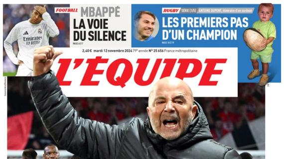 L'Equipe in taglio alto: "Mbappe sceglie la via del silenzio"