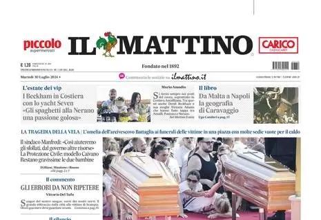 Il Mattino intitola: "Napoli, la nuova cura. Così Conte ha riacceso l'entusiasmo azzurro"