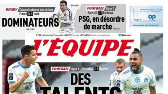 PSG in disordine, OM patetico in Champions e talentuoso in Ligue 1: l'apertura de L'Equipe