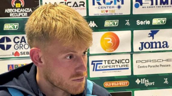 Meazzi: "Io lavoro per il bene del Pescara. Il gol sotto la Nord tanta emozione"