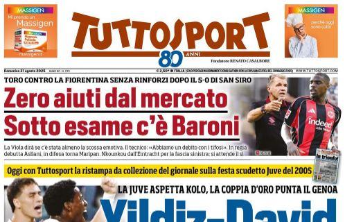 L'apertura di Tuttosport sulla Juventus e le scelte verso il Genoa "Yildiz-David, gli assaltatori"