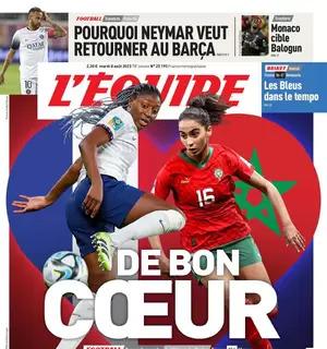 L'Equipe in apertura con Francia-Marocco del Mondiale Femminile: "Di buon cuore"