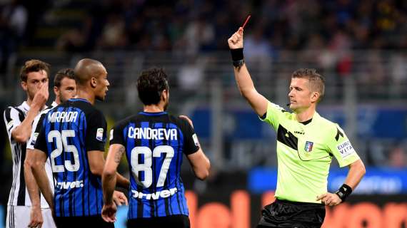 Le Iene tornano su Inter-Juve del 2018: tre anomalie nel rosso di Orsato a Vecino