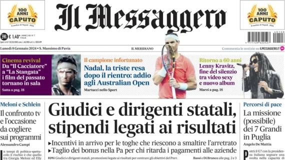 Il Messaggero: "La Lazio scavalca la Roma di Mou. E ora il derby di Coppa Italia"