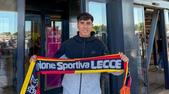 Lecce, Matias Perez è arrivato in Italia: tra oggi e domani le visite mediche