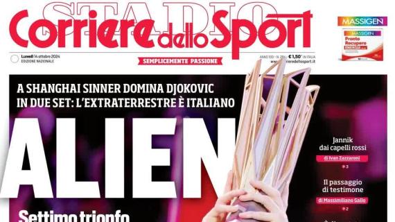 Il Corriere dello Sport apre sull'impegno degli azzurri: "L'Italia gioca in un bunker"