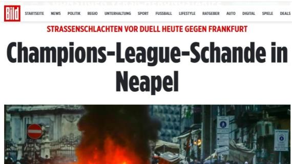 Il giorno dopo Napoli-Eintracht: il sito web del club tedesco ignora gli scontri