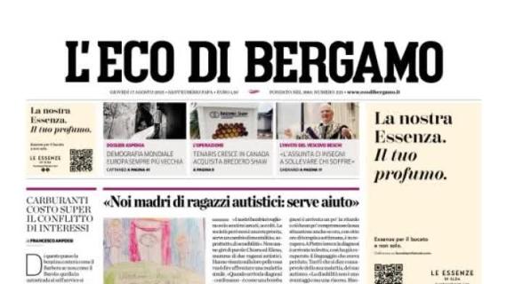 L'Eco di Bergamo apre: "Ecco De Ketelaere. Ieri visite e firma con l'Atalanta"