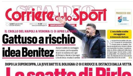 L'apertura del Corriere dello Sport: "Lo scatto di Pirlo"