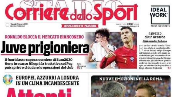 Italia-Austria, l'apertura del Corriere dello Sport: "Attenti l'arbitro è inglese"