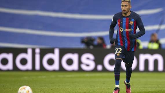 Barcellona, si ferma Raphinha: lesione al bicipite femorale, può tornare contro il Real