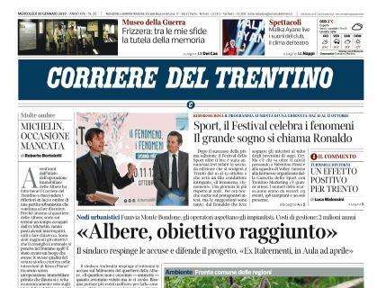 Corriere del Trentino: "Festival Sport 2019, il sogno si chiama CR7"