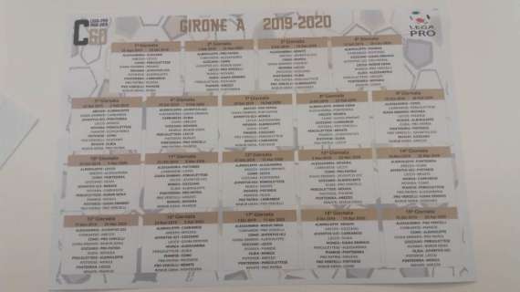 Fotonotizia - Il calendario completo del Girone A di Serie C