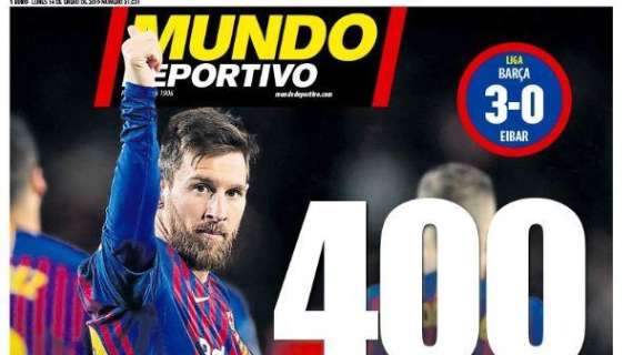 Mundo Deportivo e l'ennesimo record di Messi: "400 e oltre"