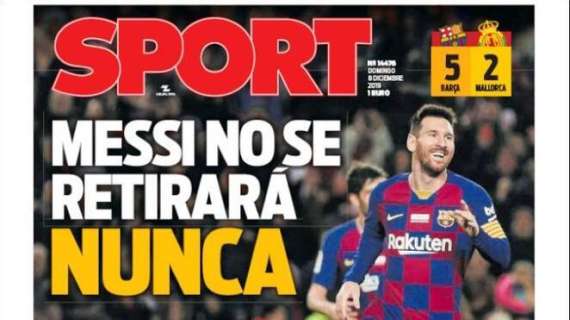 Barcellona, Sport titola: "Messi non si ritirerà mai"