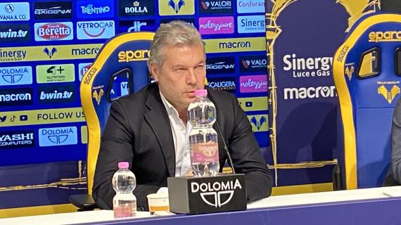 Hellas Verona, il ds Sogliano: "Ci siamo dimenticati che la salvezza per noi è un sogno"