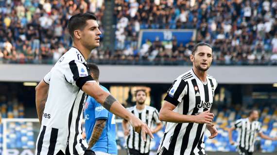 Il Napoli accusa l'errore di Manolas, alla Juventus basta Morata: al Maradona è 0-1 all'intervallo