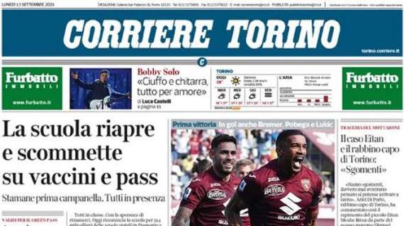 Il Corriere di Torino sui granata vincenti con la Salernitana: "Sanabria stappa un Toro da poker"