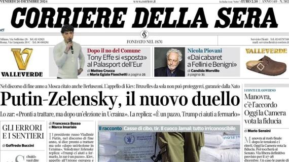 Milan a Verona, Theo ancora in panchina. Il Corriere della Sera: "Rischiatutto Fonseca"