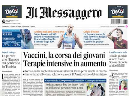 Il Messaggero: "La Roma non morde. Lazio, Acerbi e Immobile in gruppo"