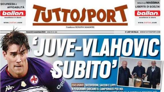 Zaccheroni, Sacchi e Lippi in apertura su Tuttosport: "Juve-Vlahovic subito"