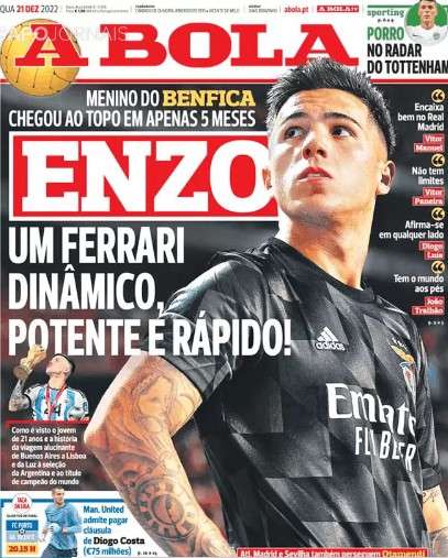 Le aperture portoghesi - Enzo Fernandez, una Ferrari. Il Benfica vuole Duràn