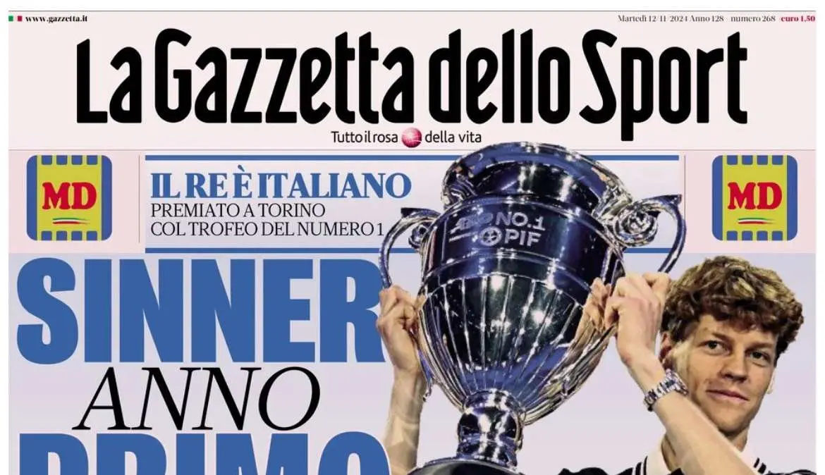 L'apertura de La Gazzetta dello Sport: "La doppia faccia dell'Inter, cercando il vero Lautaro"