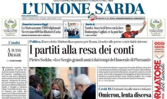 L'Unione Sarda: "Nandez, braccio di ferro con la Juve"