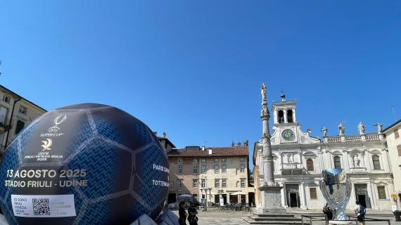 Supercoppa UEFA, aperto il Fan festival: Udine è pronta per l'evento