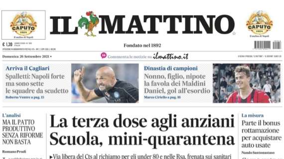 Il Mattino: "Spalletti: Napoli forte ma sono sette le squadre da scudetto"