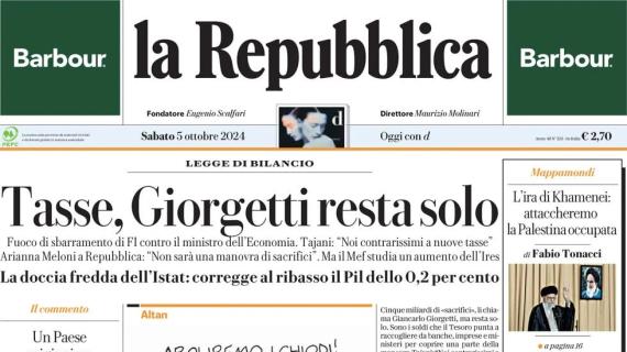 La Repubblica: "Attenti a quei due: con Lukaku e Conte il Napoli è in fuga"