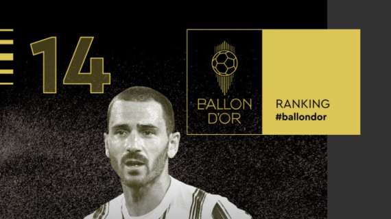 La top 30 del Pallone d'Oro - Lo juventino Bonucci si classifica al 14° posto