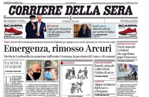 Il Corriere della Sera sui nerazzurri: "Le due facce dell'Inter"
