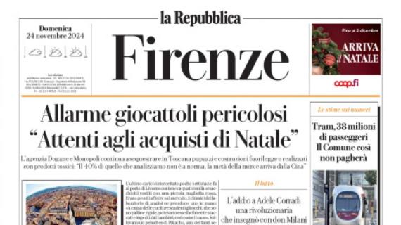 La Repubblica (ed. Firenze) titola: "A Como per rimanere in zona Champions"